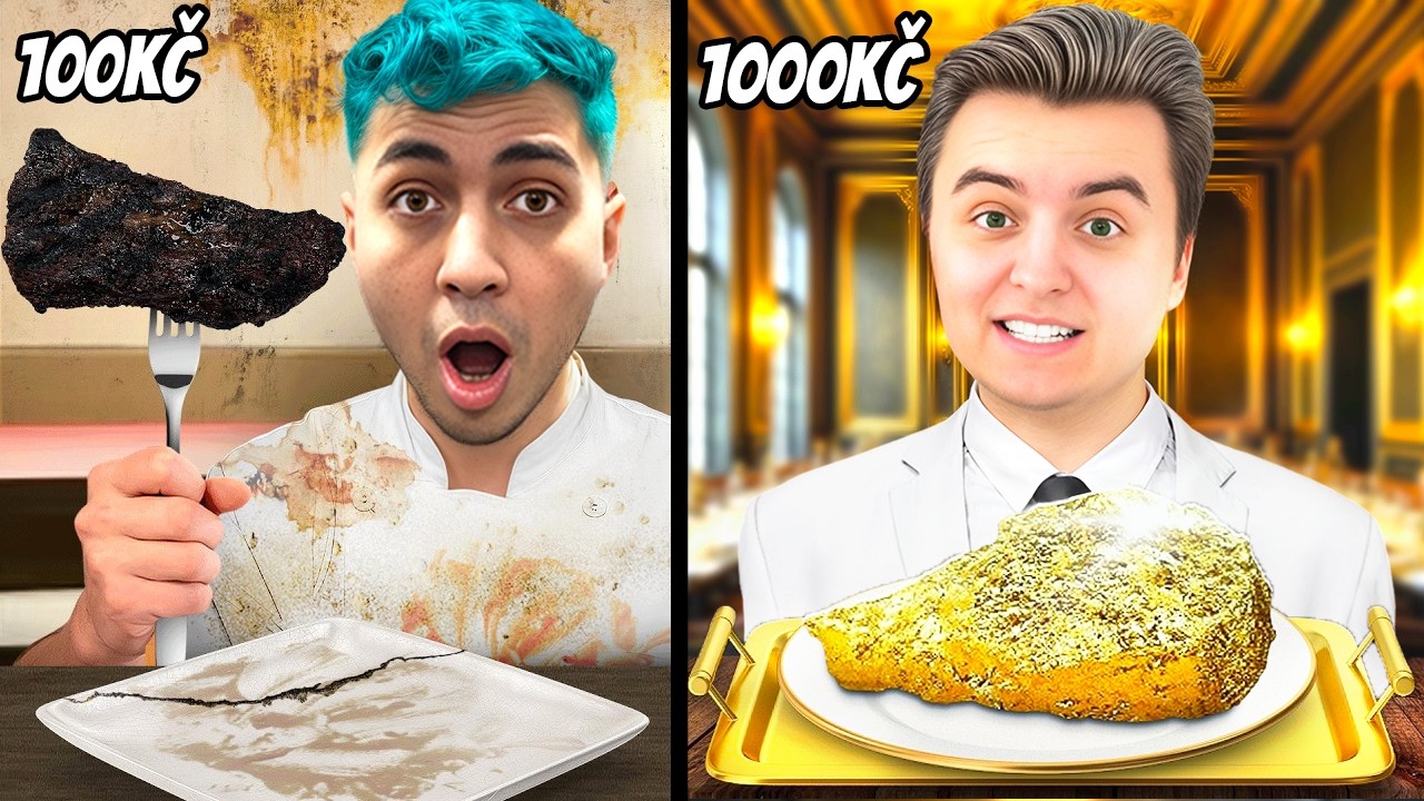 100KČ vs 1000KČ - Kdo Sežene Lepší Jídlo?!