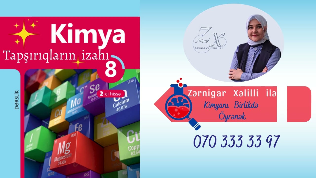 Kimya 8-ci sinif 2-ci hissə səh.40 5.2 Oksidlər