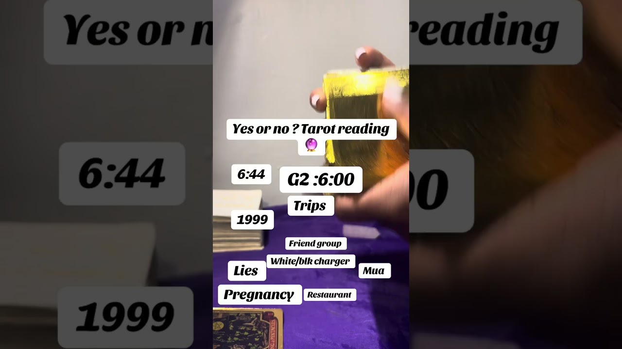 Yes or no tarot reading 🔮