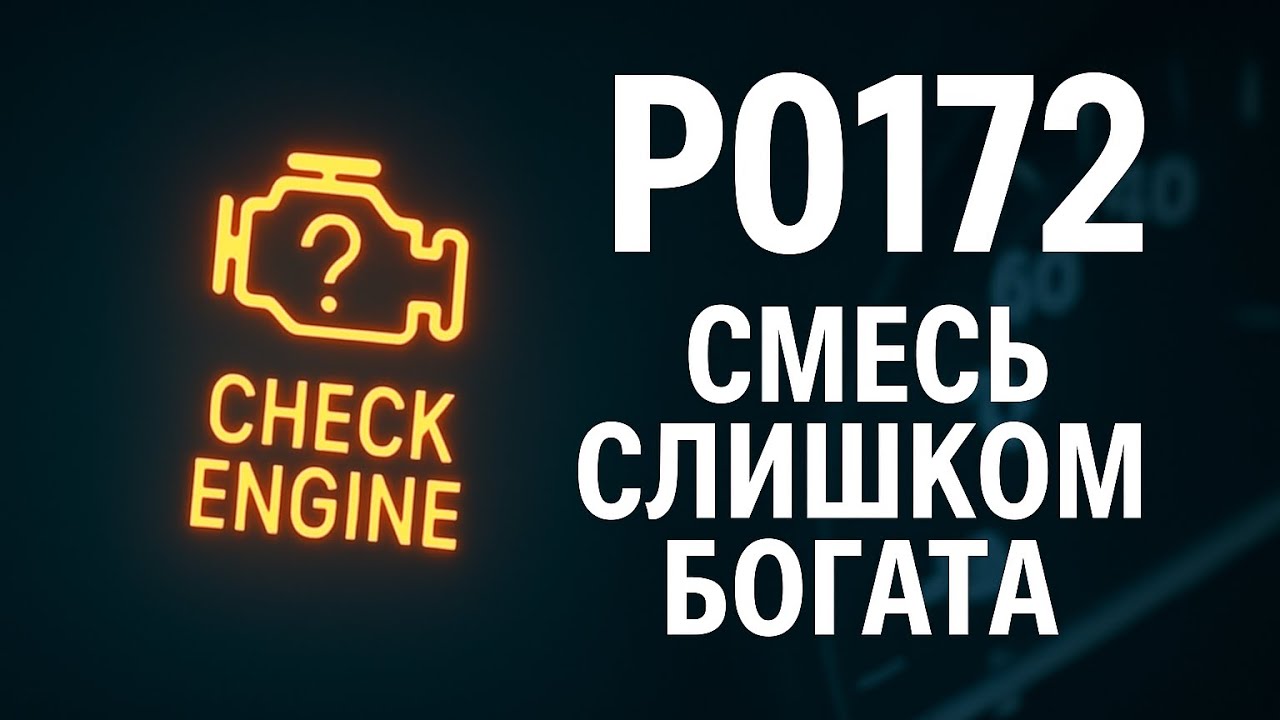 Ошибка P0172 &mdash; богатая смесь. Причины, диагностика и как исправить. #P0172 #богатаясмесь