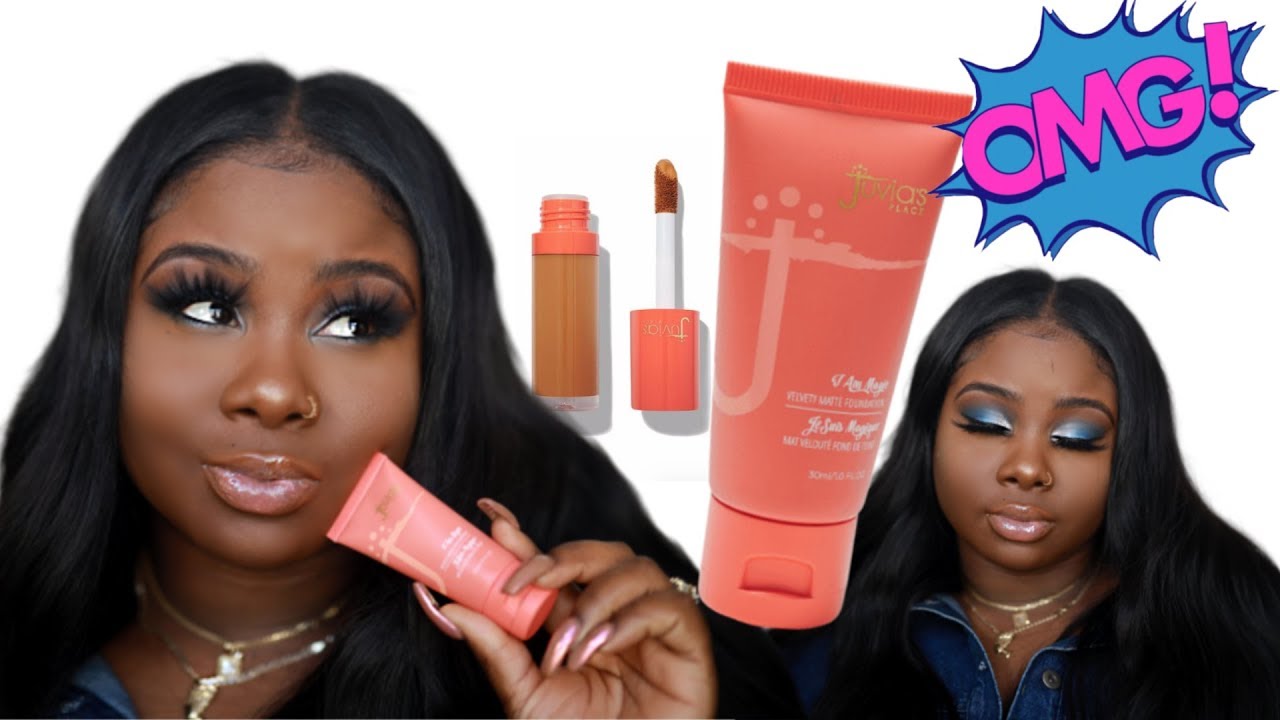 Juvia's Place I AM MAGIC FOUNDATION & CONCEALER Review | DEEP DARK SKIN !
