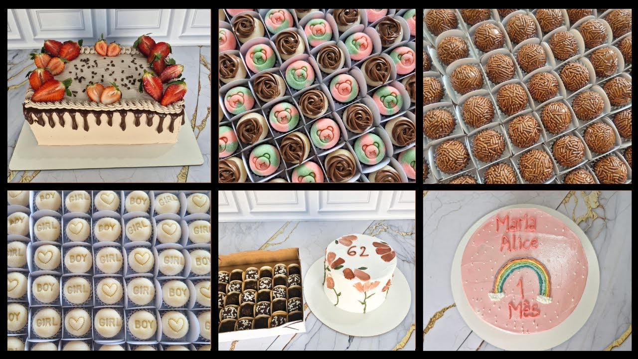 Fiz 700 brigadeiros + 7 bolos recheados + Novidade pra vocês!!