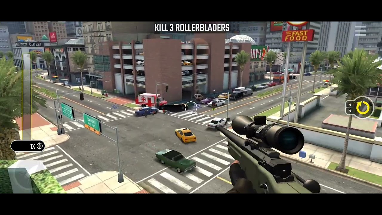Pure Sniper Z22 Mission 25 Skate Or Die Kill 3 Rollerbladers