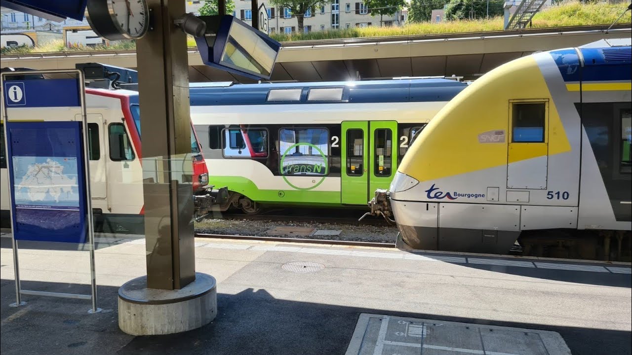 4K [Cabride] Biel/Bienne - La Chaux-de-Fonds, en cabine d’une Domino (RBDe 560)