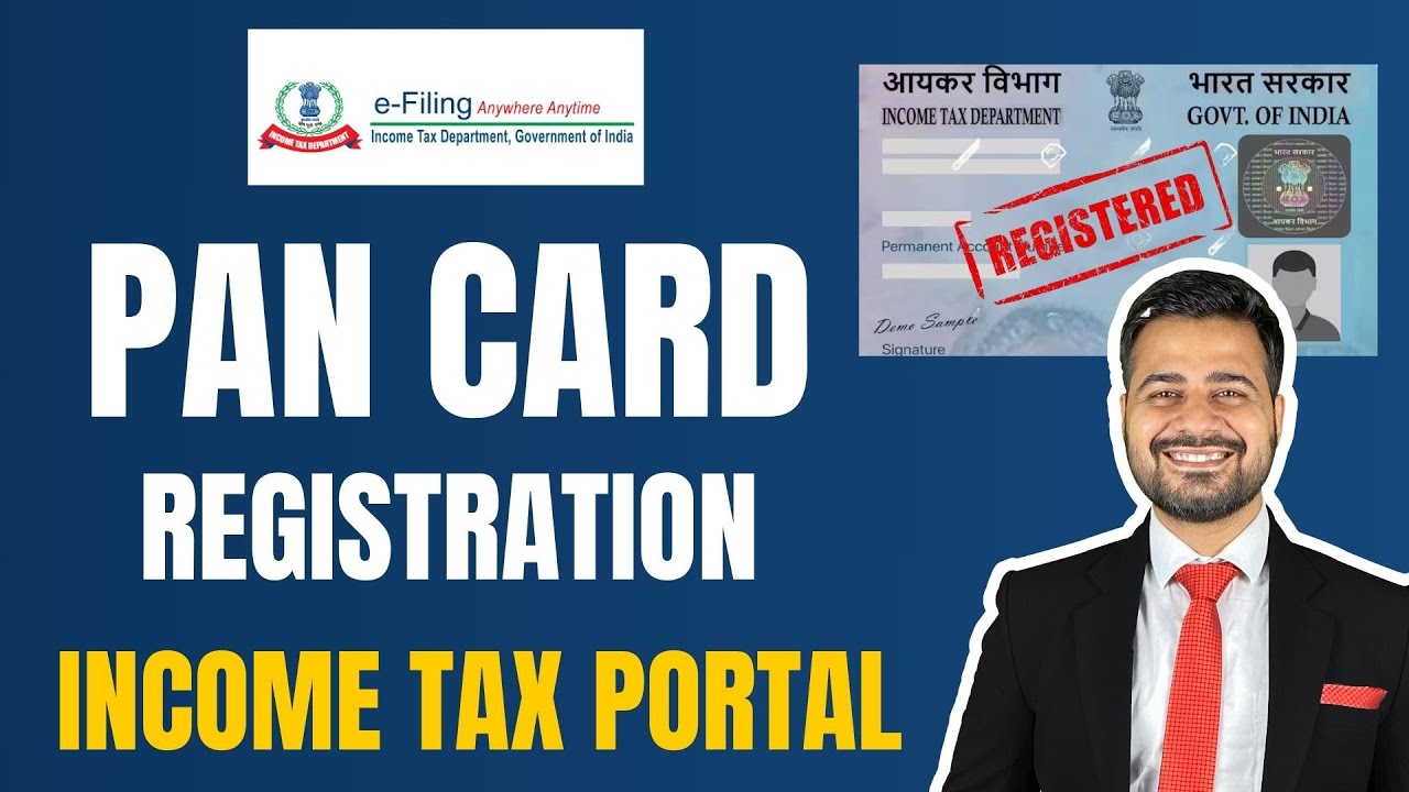 How to register your pan card on income tax portal | Income Tax portal login registration