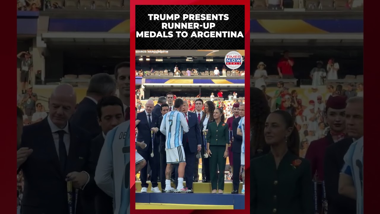WATCH: Messi Receives Medal From Trump After Final Loss | World Cup Final 2026