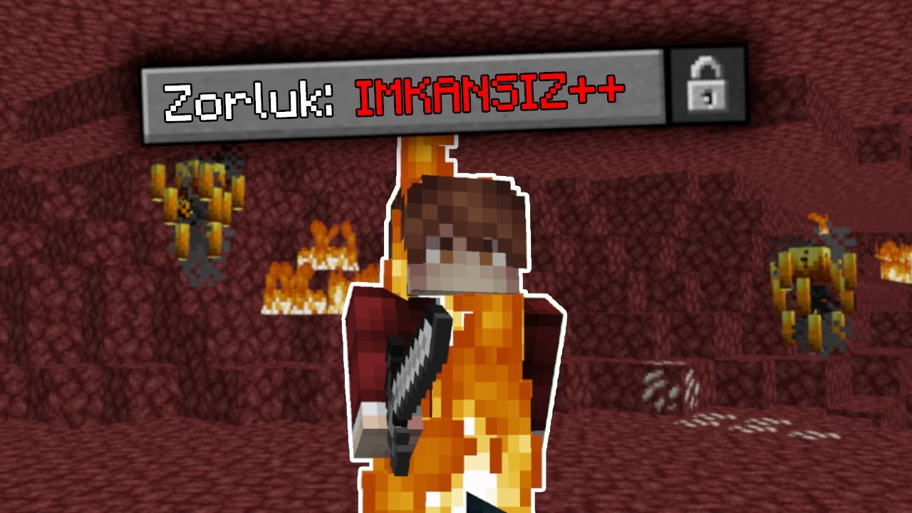 Minecraft'ı İmkansız Zorlukta Bitirdim!?