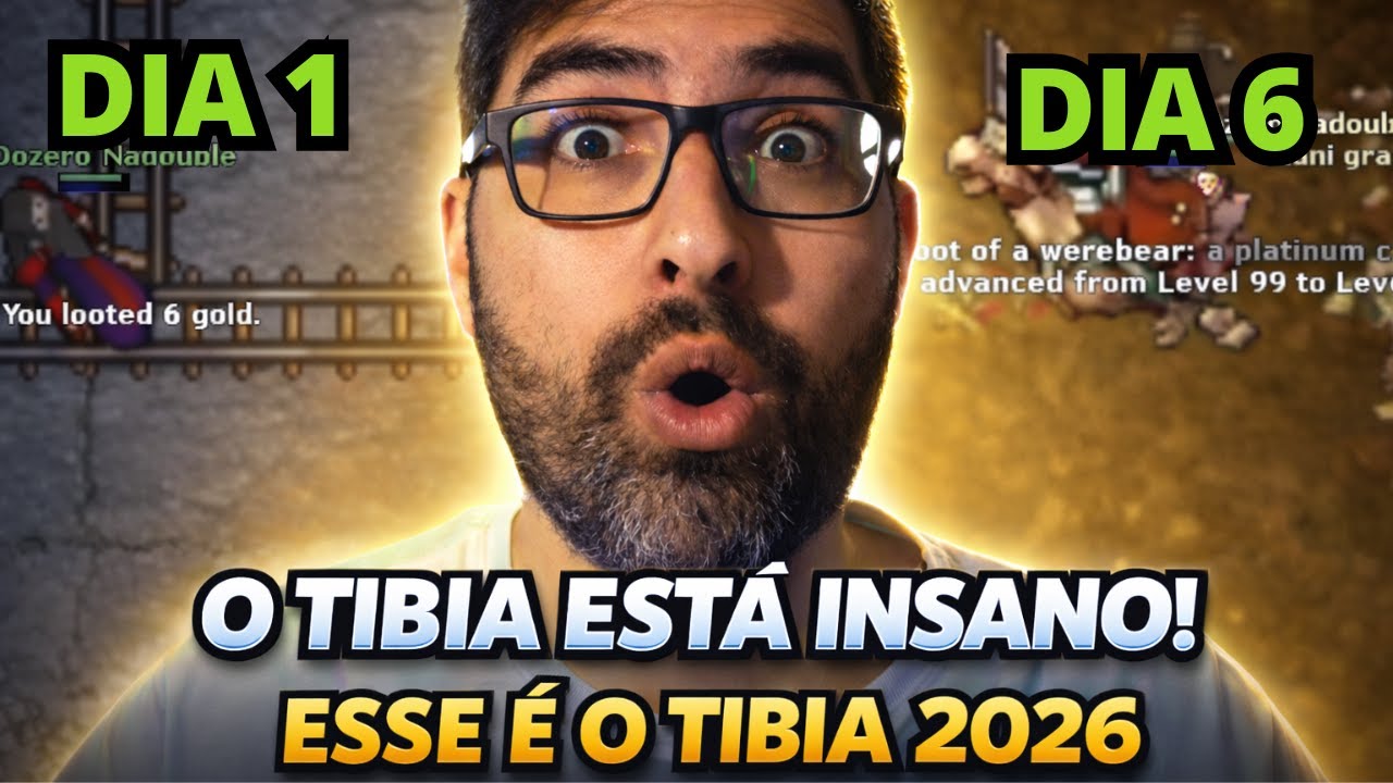 JOGUEI O EARLY GAME DO TIBIA DEPOIS DE ANOS!