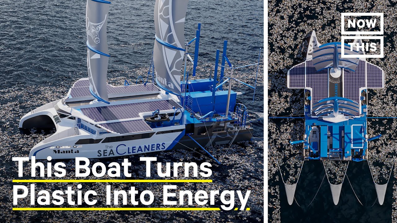 The Manta Boat: a Sailboat that Will Transform Ocean Trash into Power