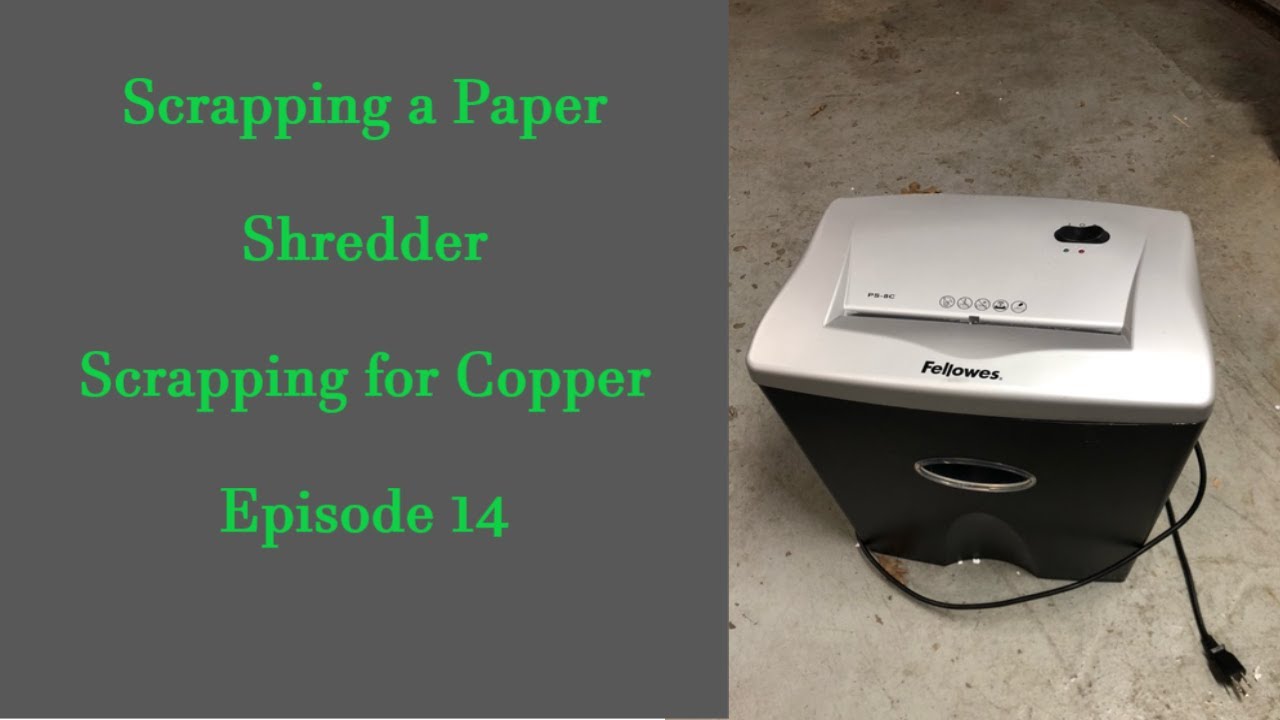 Scrapping a Paper Shredder - How Much Copper is Inside? - Step-by-Step Teardown - ASMR Scrapping