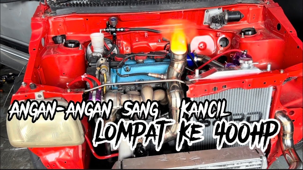 #EP1 446HP= 402whp Engine Kelisa Bolt On Turbo - This is kancil Hulk mengamuk