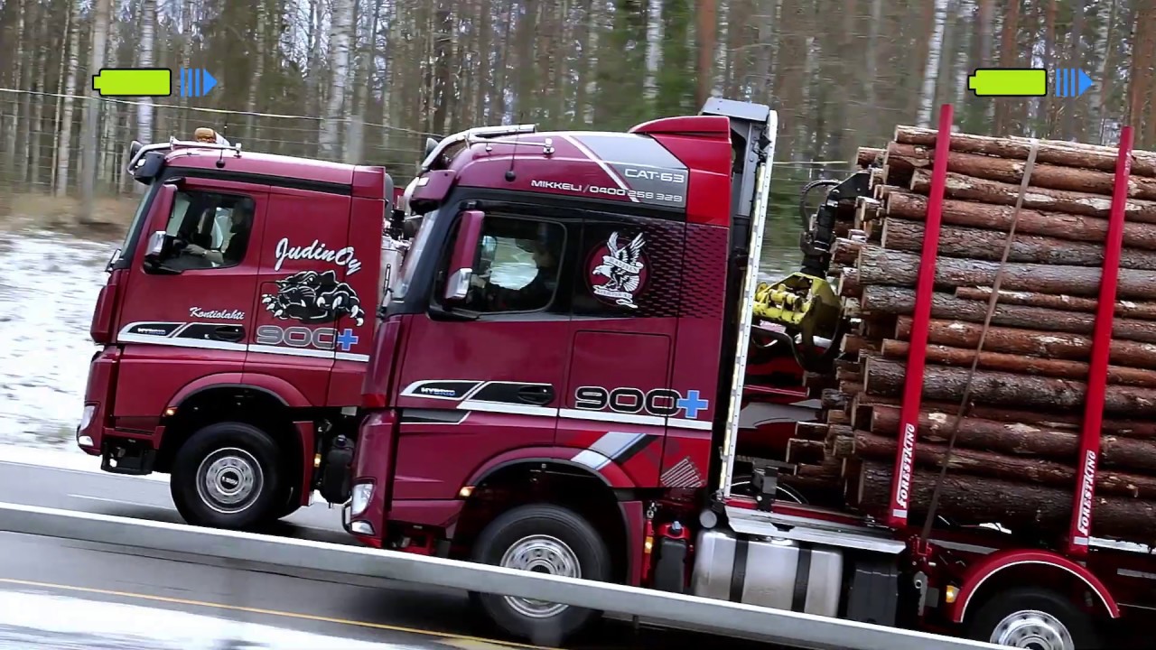 See the Danfoss hybrid SISU truck in action