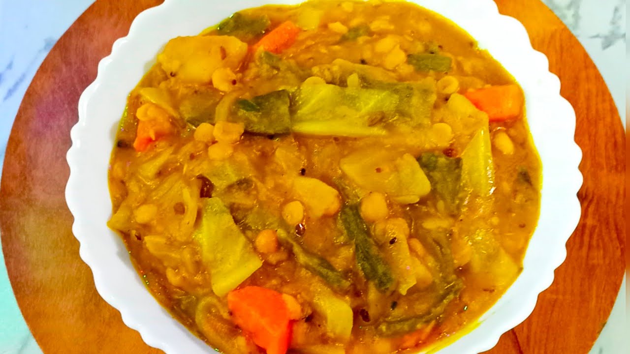 সুস্বাদু ভেজ ডালের রেসিপি যে কোনো রুটি বা পরোটার সাথে খুব ভালো লাগবে। 🍲👌 Mix veg Daal Fry.
