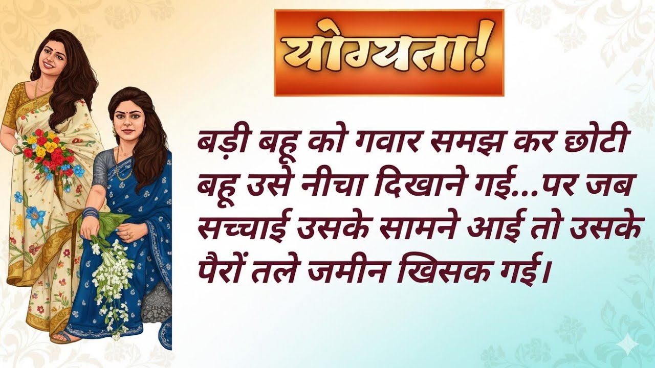 योग्यता! पारिवारिक हिंदी कहानी, Hindi Story, Devrani Jethani Kahani, Moral Stories in Hindi, Katha