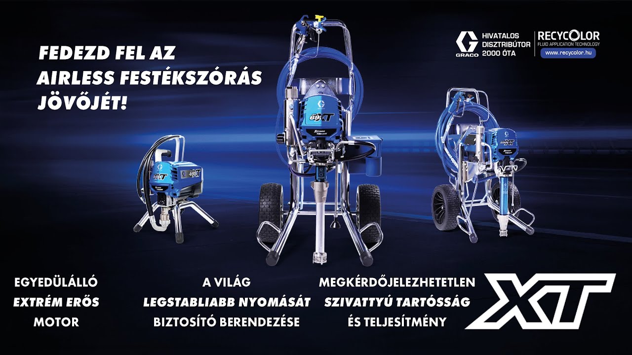 Graco 495 XT a Recycolortól (Xtreme Torque)