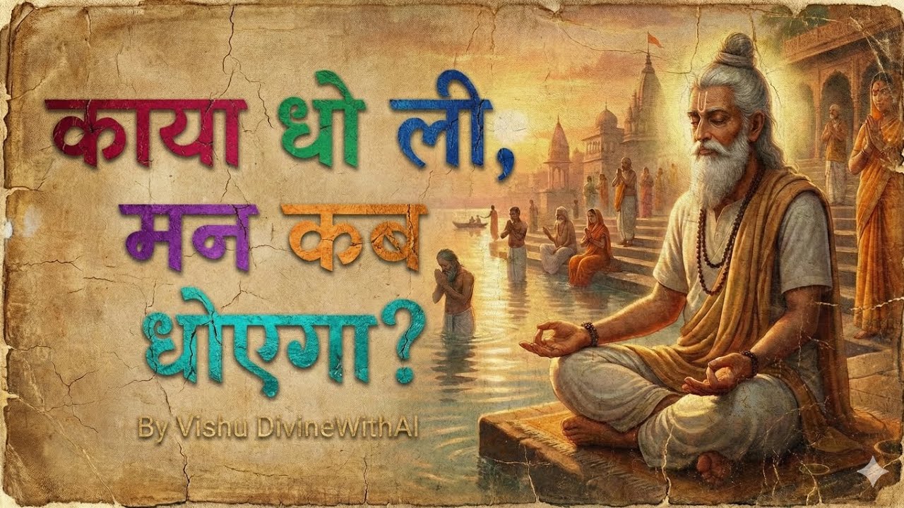 काया धो ली, मन कब धोएगा? Kaya Dho Li #bhajan #kabirbhajan 