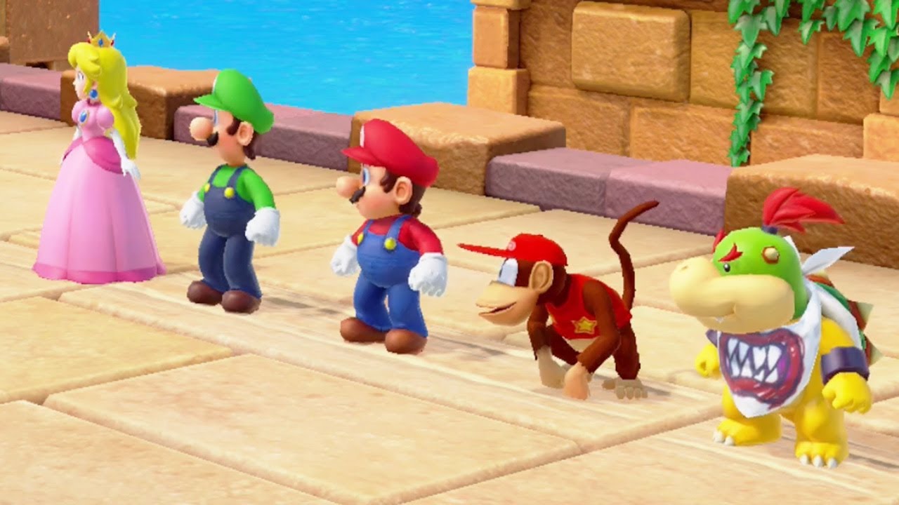 Super Mario Party - Diddy Kong Bowser Jr. Vs Donkey Kong Bowser (Master Cpu)