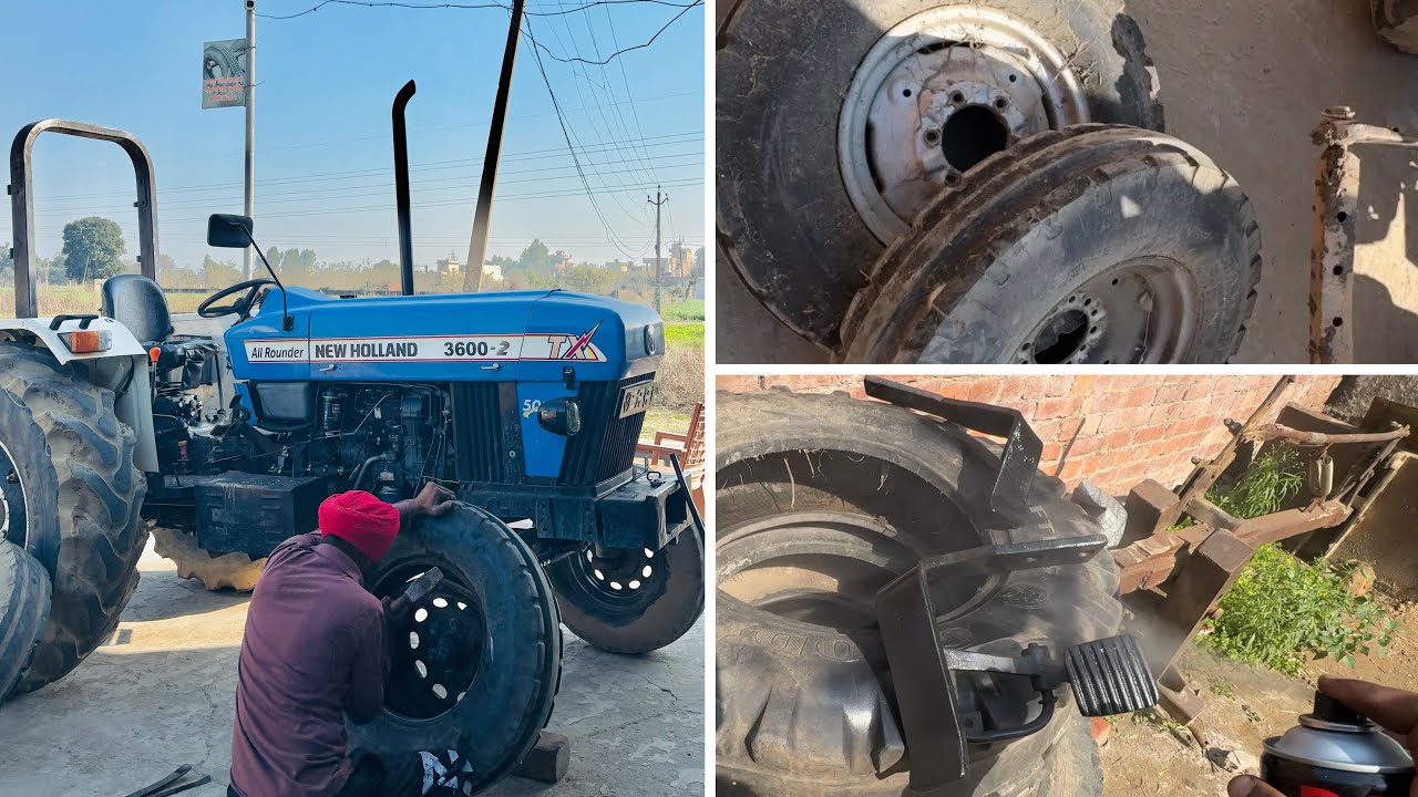 Holland💙De Front Tyre Krte Change✅Pedlan Te V Spray Maarti👍