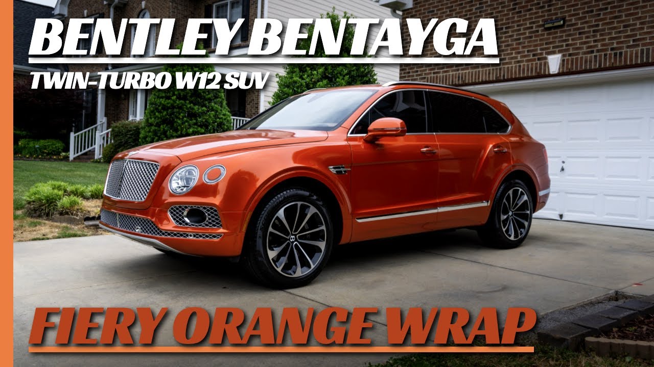 2018 Bentley Bentayga Twin-Turbo W12 | Fiery Orange Wrap | Timelapse | PT Custom Graphics