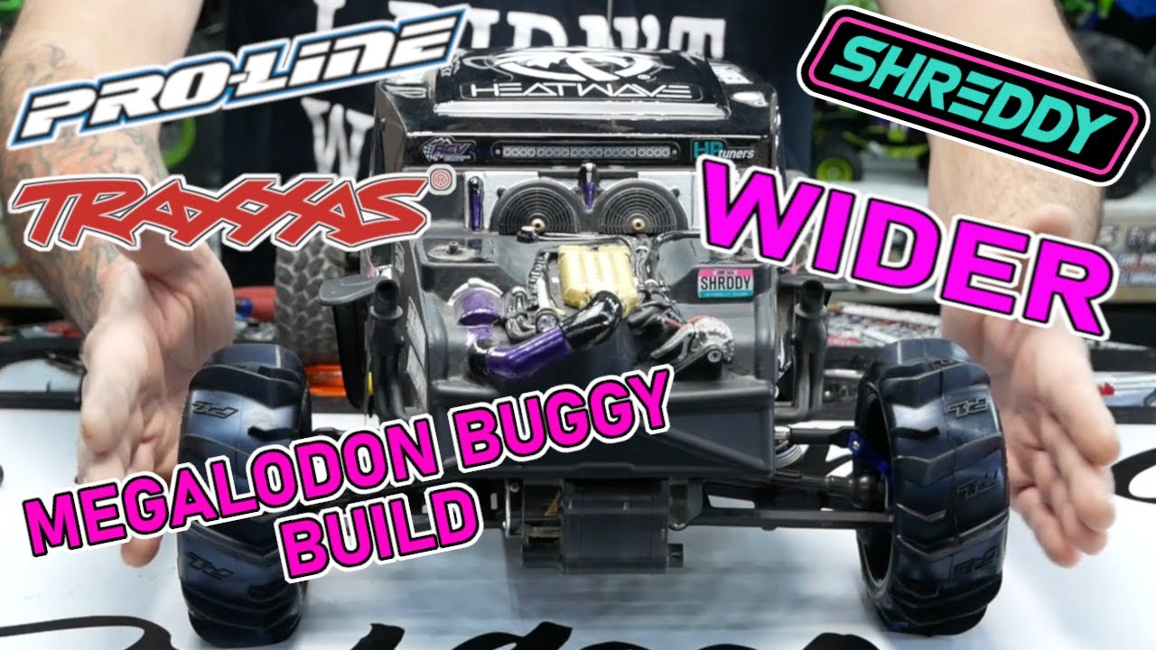 1/10 SCALE TRAXXAS SLASH - PRO-LINE SHREDDY MEGALODON BUILD: NOW WIDER!