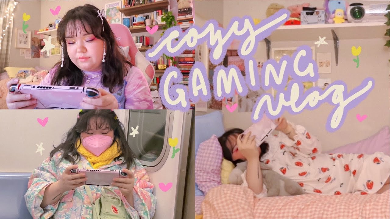 cozy gaming vlog 🎮  first time playing rune factory 5 & koreatown haul