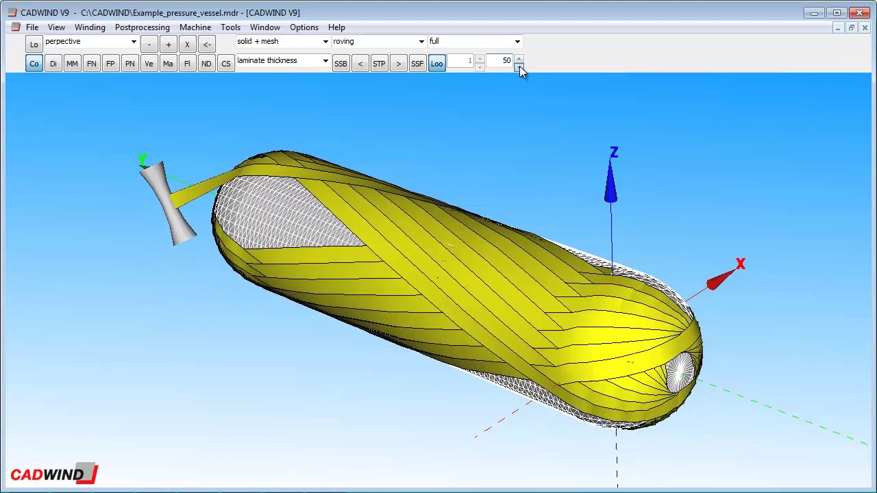 CADWIND Filament Winding Software: an introduction