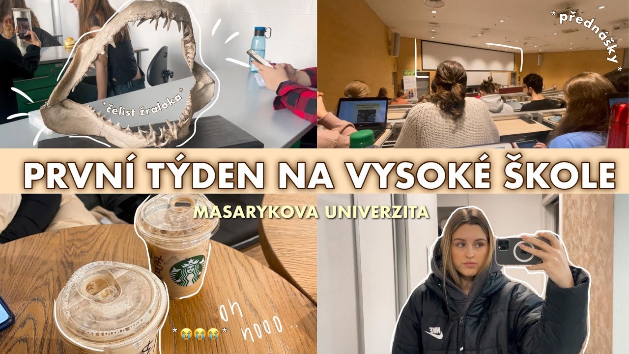 PRVNÍ TÝDEN NA VYSOKÉ ŠKOLE 1! spring semester🌼