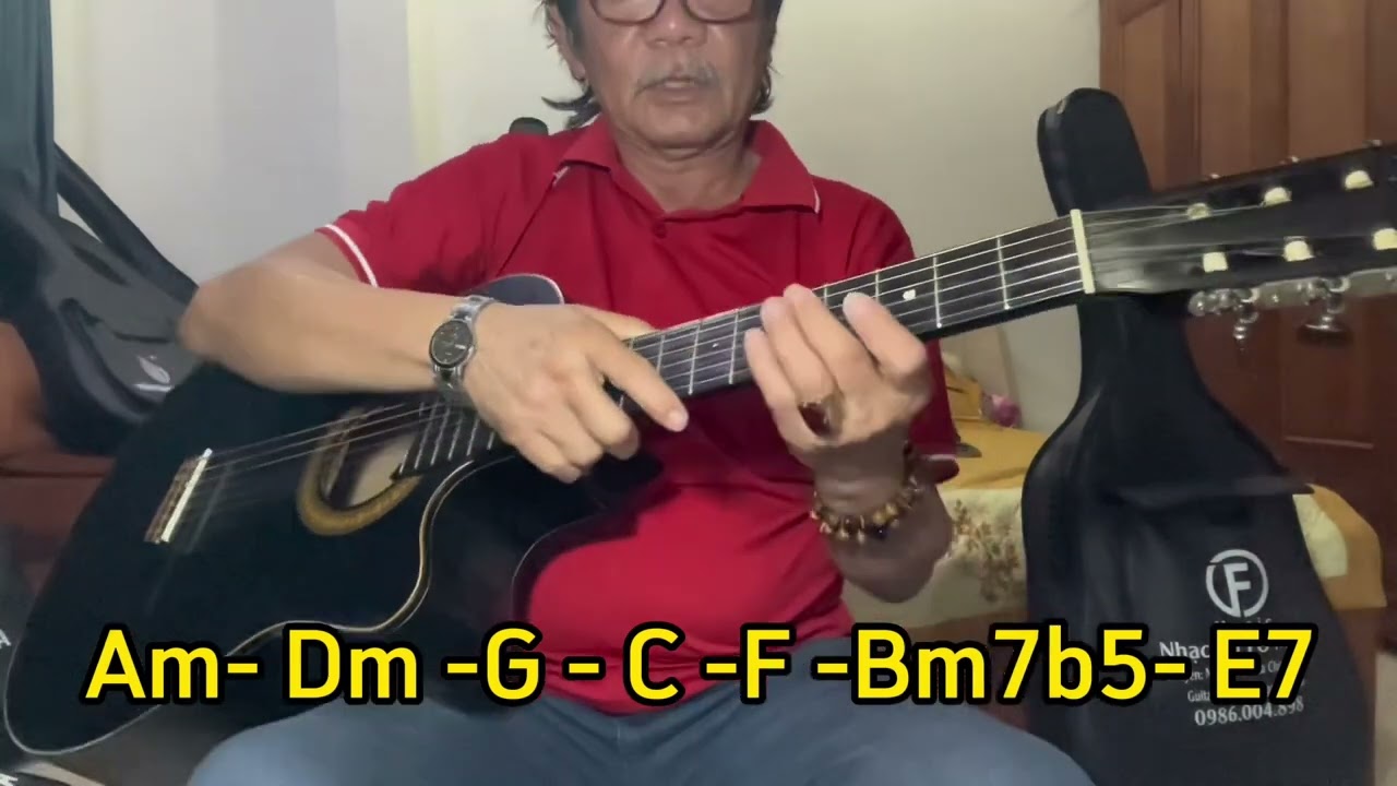 Điệu SLOWROCK. Đệm, chạy Bass SLOWROCK . Vòng hoà thanh quãng 4 . Tông Am ❤️🎸