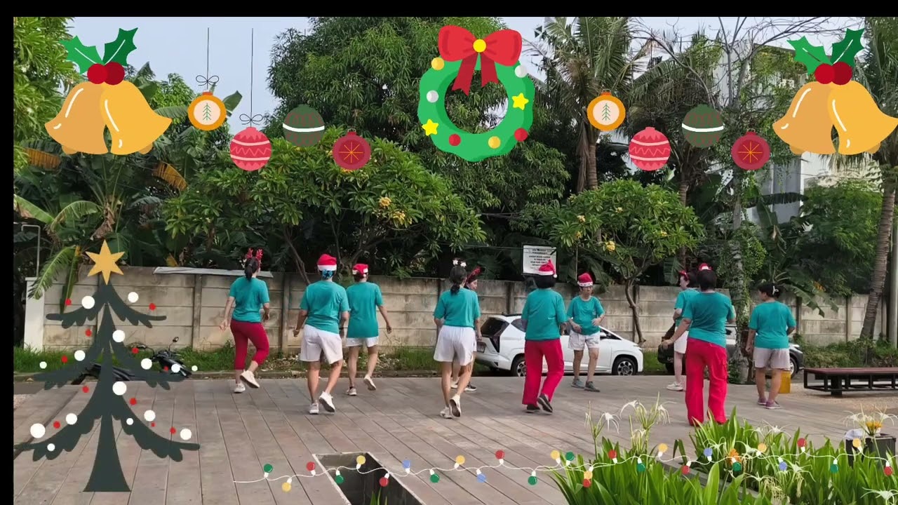 Holly Jolly 2025 Linedance, demo by Senam Happy Lingkungan MRS. Choreographed by : Harry Heng