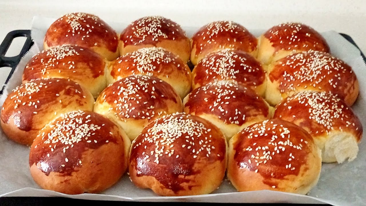 👌Hamburger tadında, yumuşacık, tadına doyamayacağınız, 🔝TOMBUL poğaça tarifi💯(donut recipe)