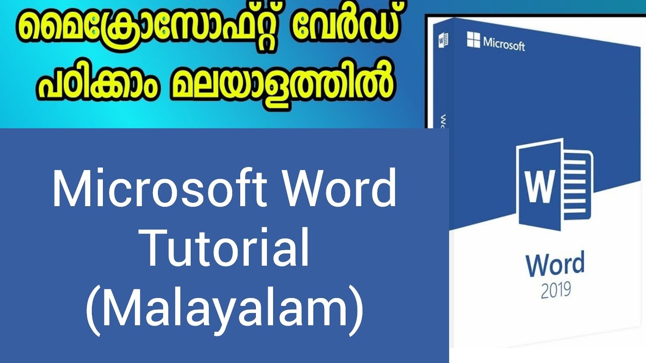 Microsoft Word  - Malayalam Tutorial - Yes Tech Media