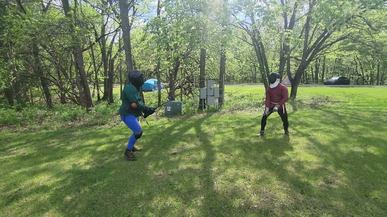 Sir Jon Eppler challenging Sir Caleb Hogg Emprise pass 1 at Longsword