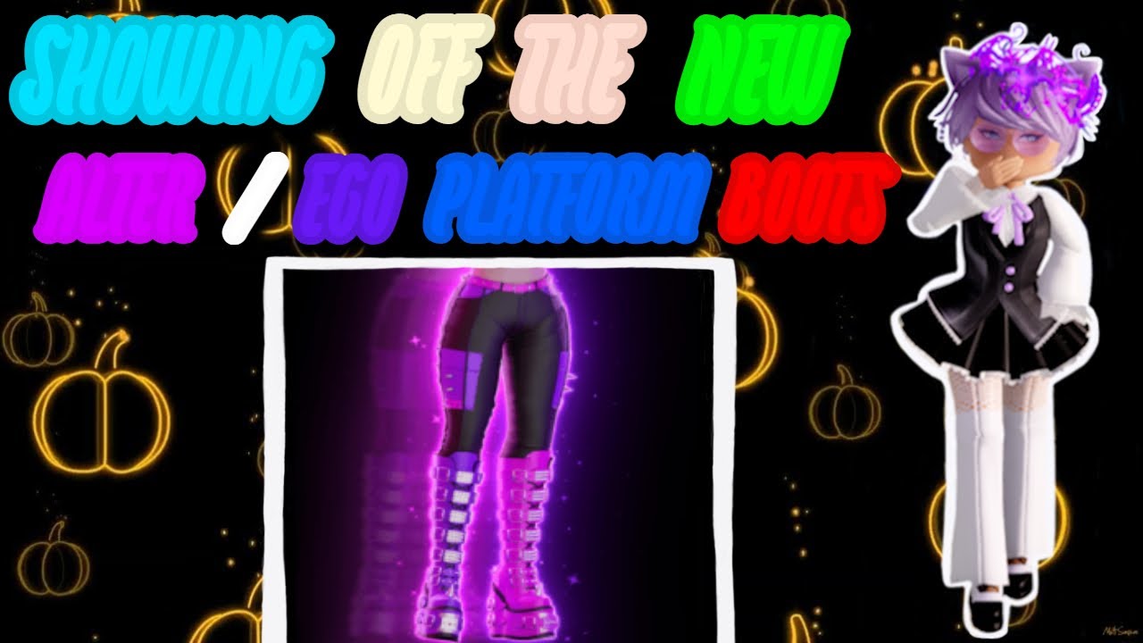 Showing off the NEW Ego/Alter Platform Boots in Royale High