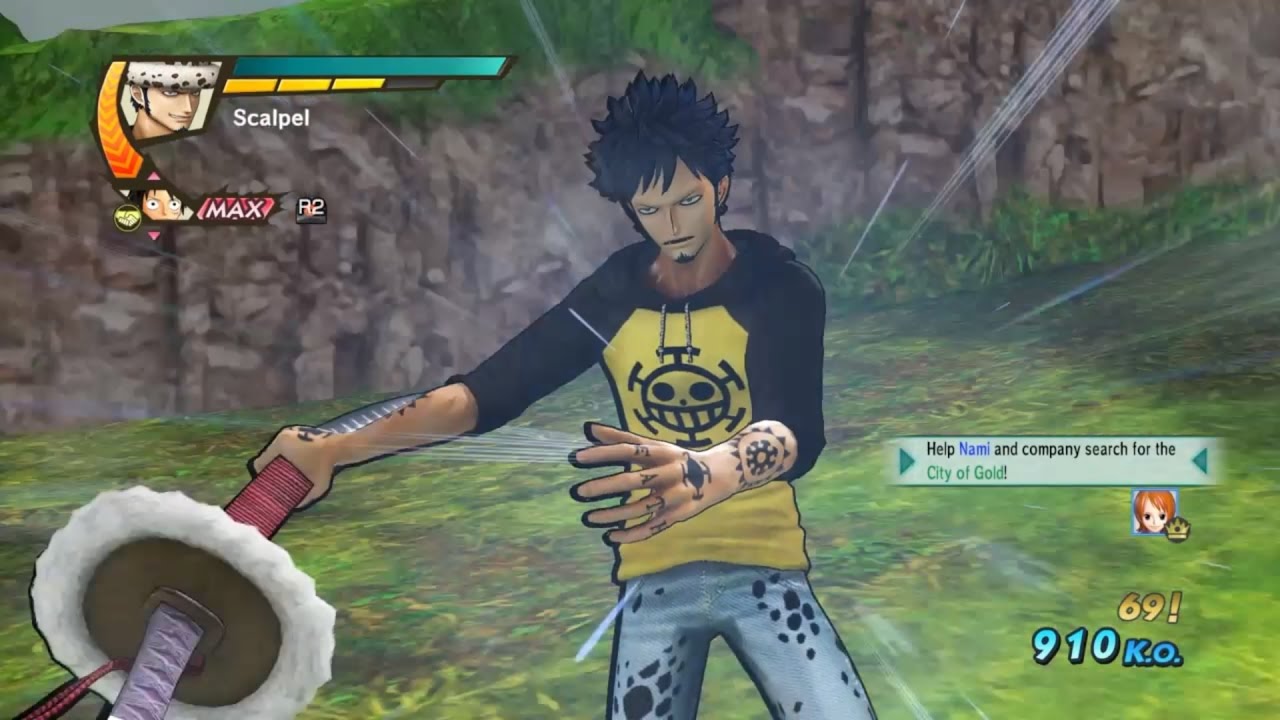 One Piece Pirate Warriors 3 Trafalgar Law Sabaody Costume Level 100 Gameplay