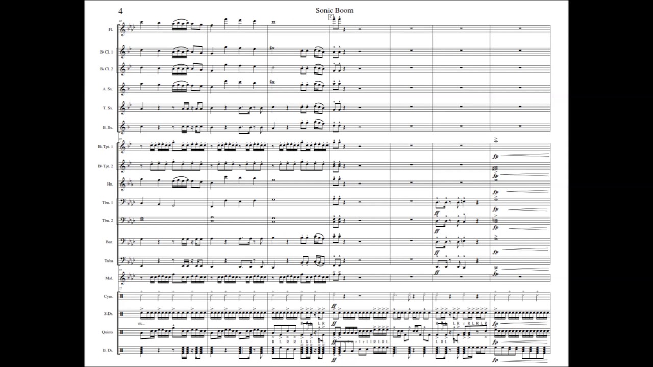 Sonic Boom for Marching Band - Jensen Thomassie