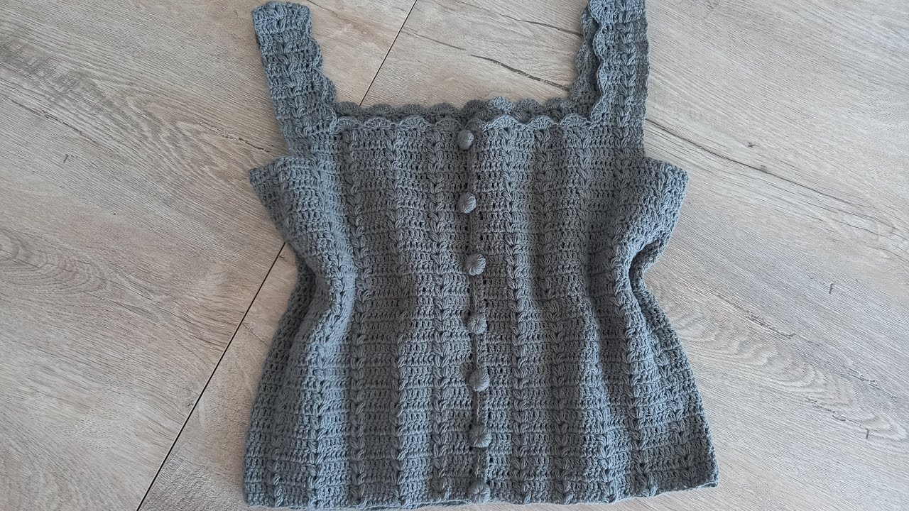 Tığ işi kolay bluz (yazlık cotton bluz )