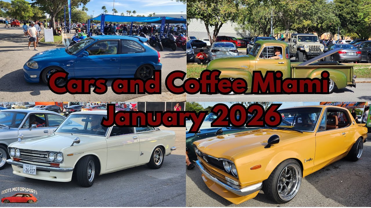 CARS AND COFFEE MIAMI JANUARY 2026!!!!!