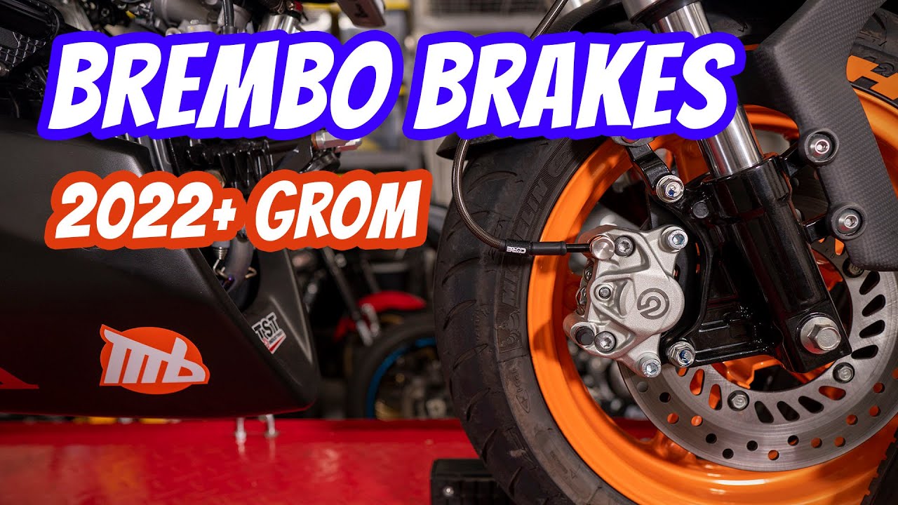 Brembo Brake & Stainless Steel Line Upgrade for the 2022+ Honda Grom from @HardRacing