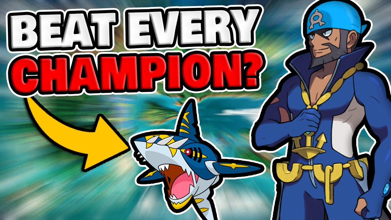 Defeating EVERY Pokemon Games Champion as Archie!