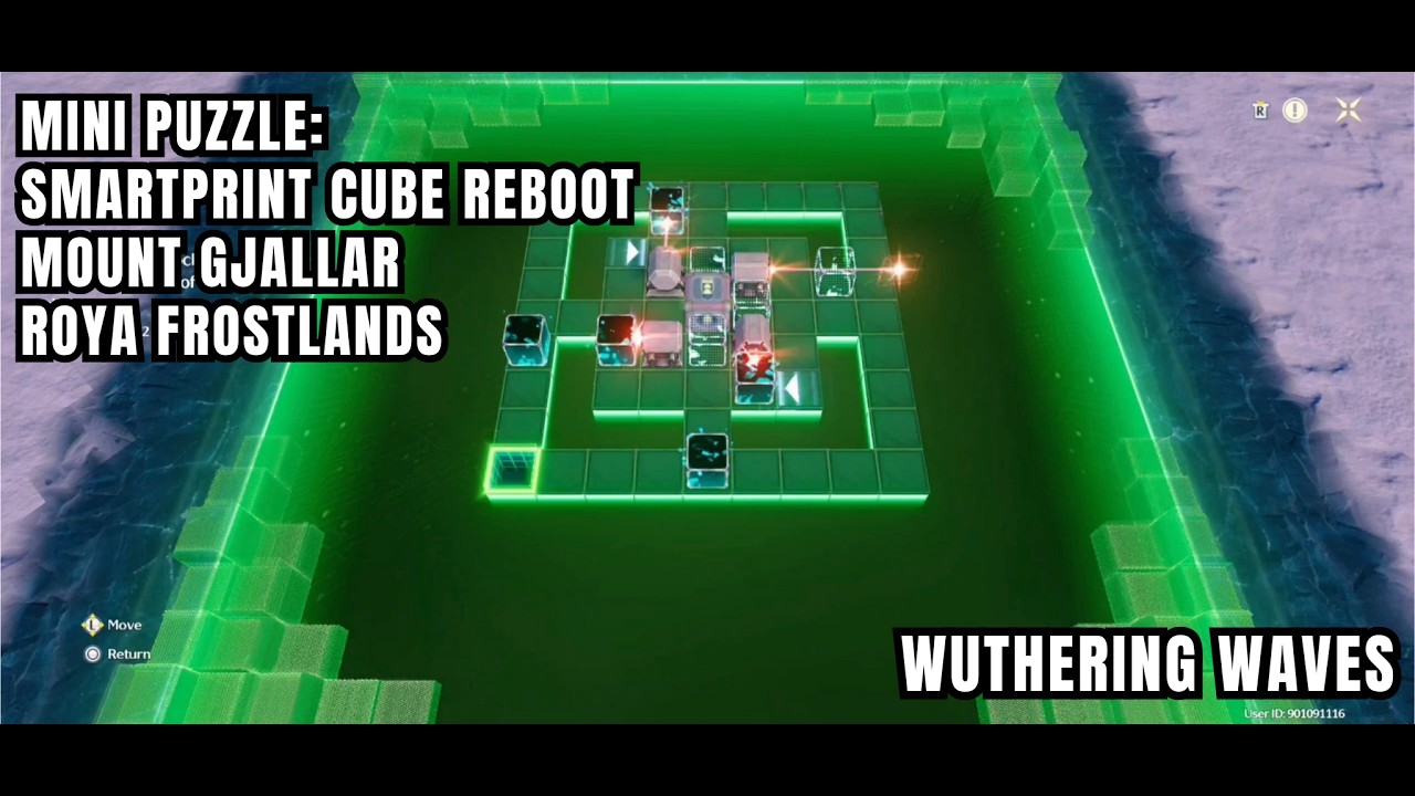 [Wuthering Waves Puzzle] Smartprint Cube Reboot Solutions - Mount Gjallar, Roya Frostlands