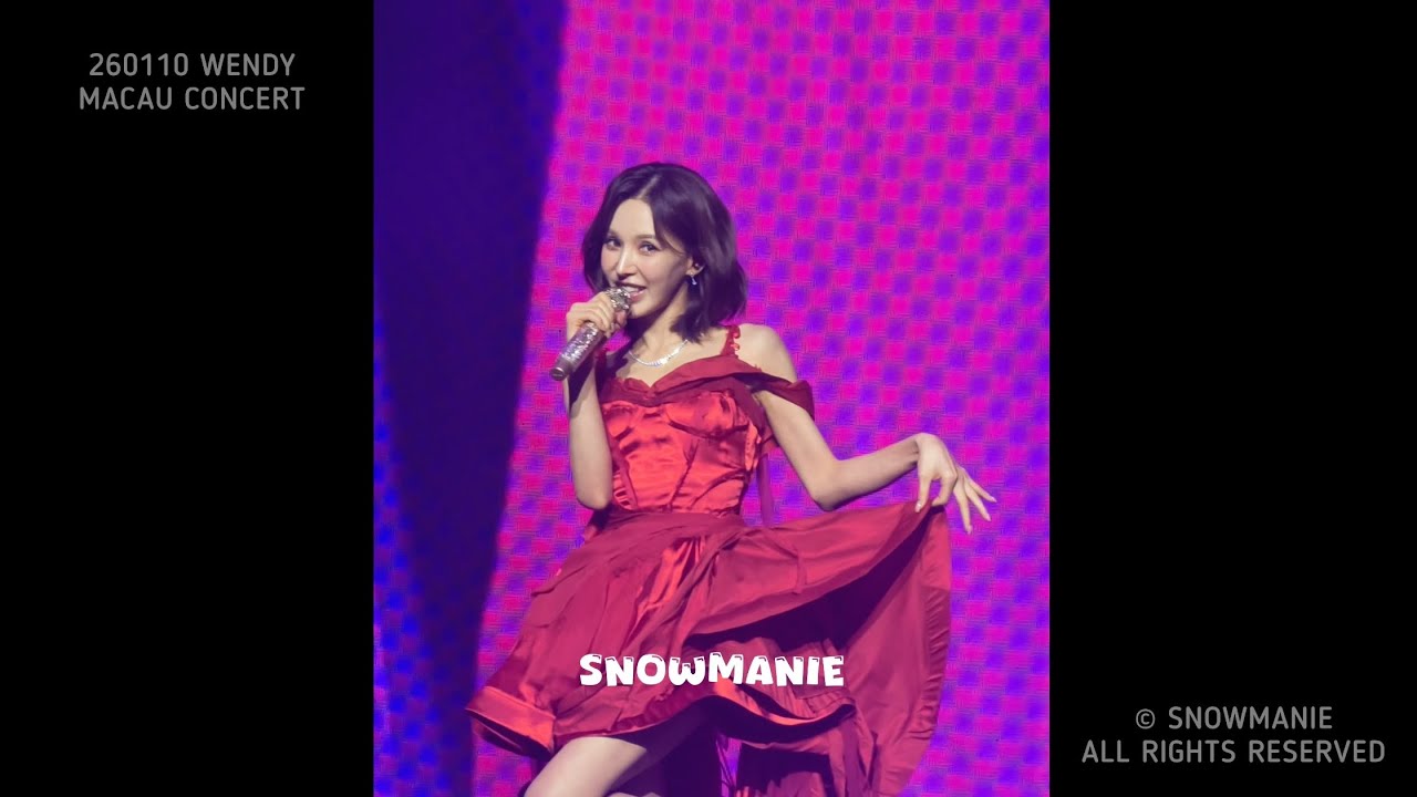 [4K] 260110 WENDY ‘QUEEN OF THE PARTY’ FANCAM @ MACAU DAY 1