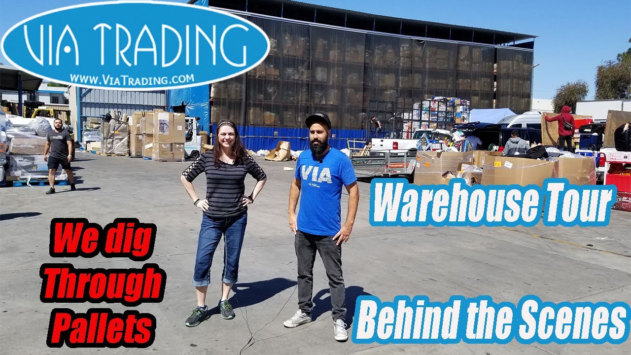 Via Trading Online Reseller Tour - I walk through the entire place - We dig through Pallets?!
