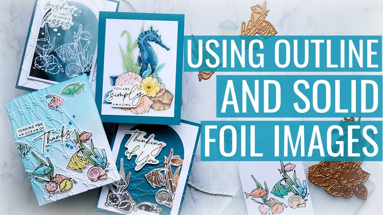 Using Outline and Solid Foil Images: Craft Friends are the Best