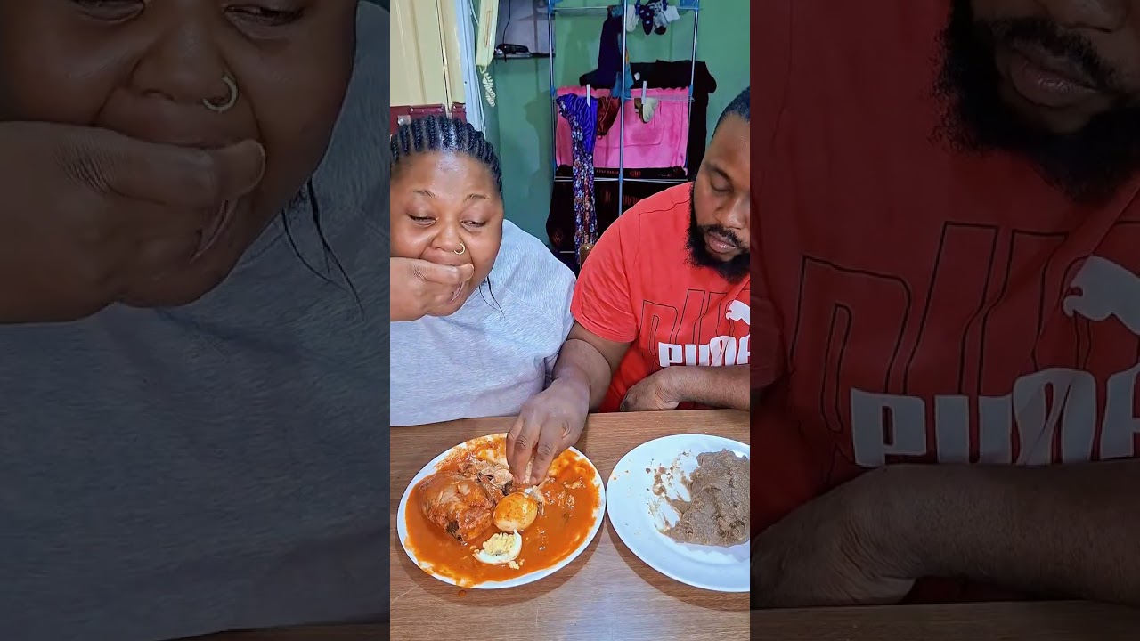 Yummy dinner 🍽, Hot Amala and catfish pepper soup #fyp #youtubevideos 