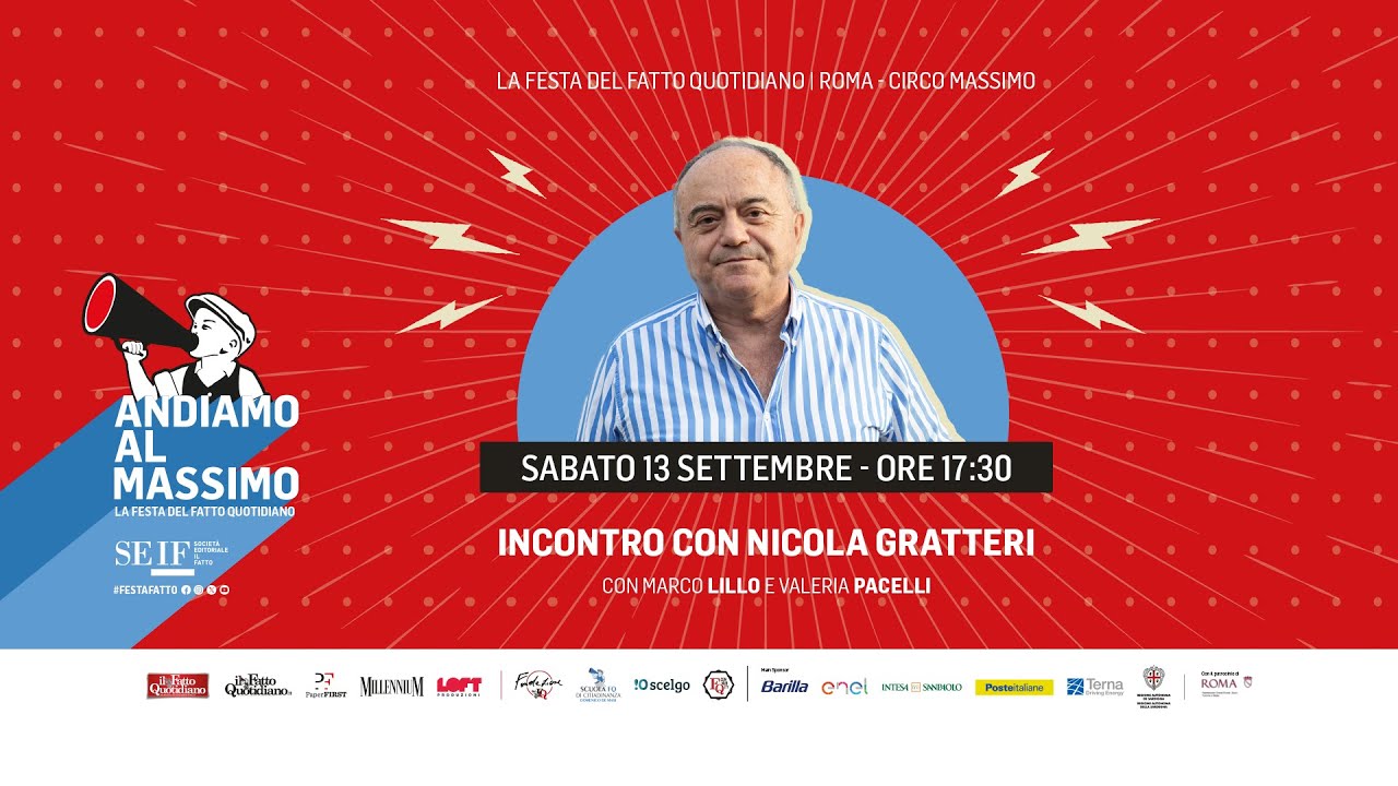 L'incontro con Nicola Gratteri alla Festa del Fatto