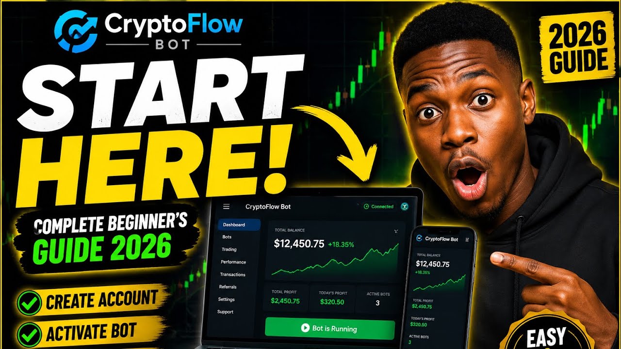 How to Get Started with CryptoFlow Bot | Complete Beginner&rsquo;s Guide (2026)