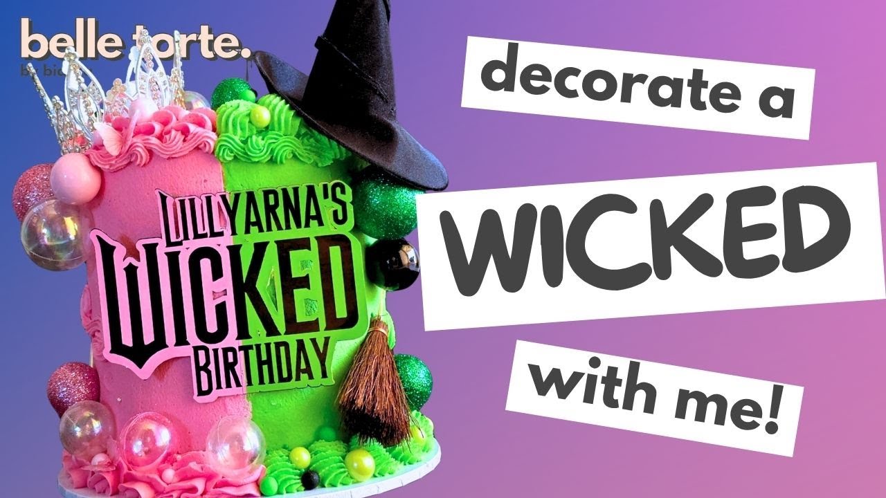 Decorate a WICKED cake with me!