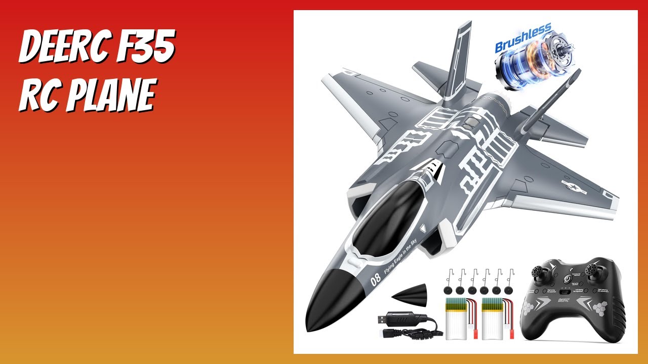 REVIEW (2026): DEERC F35 RC Plane. Features