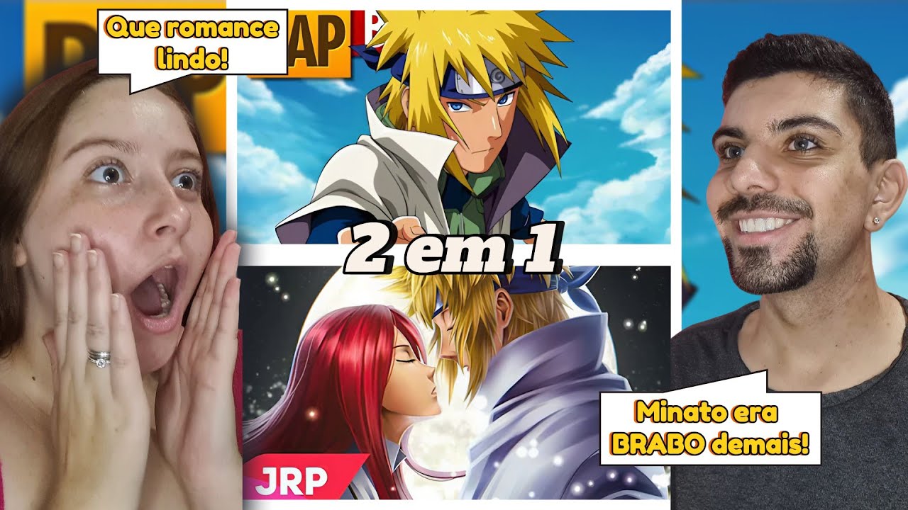 REACT 2 EM 1 - Rap do Minato (Naruto) | Tauz |❤️ Primeiro amor (Minato e Kushina) JRP