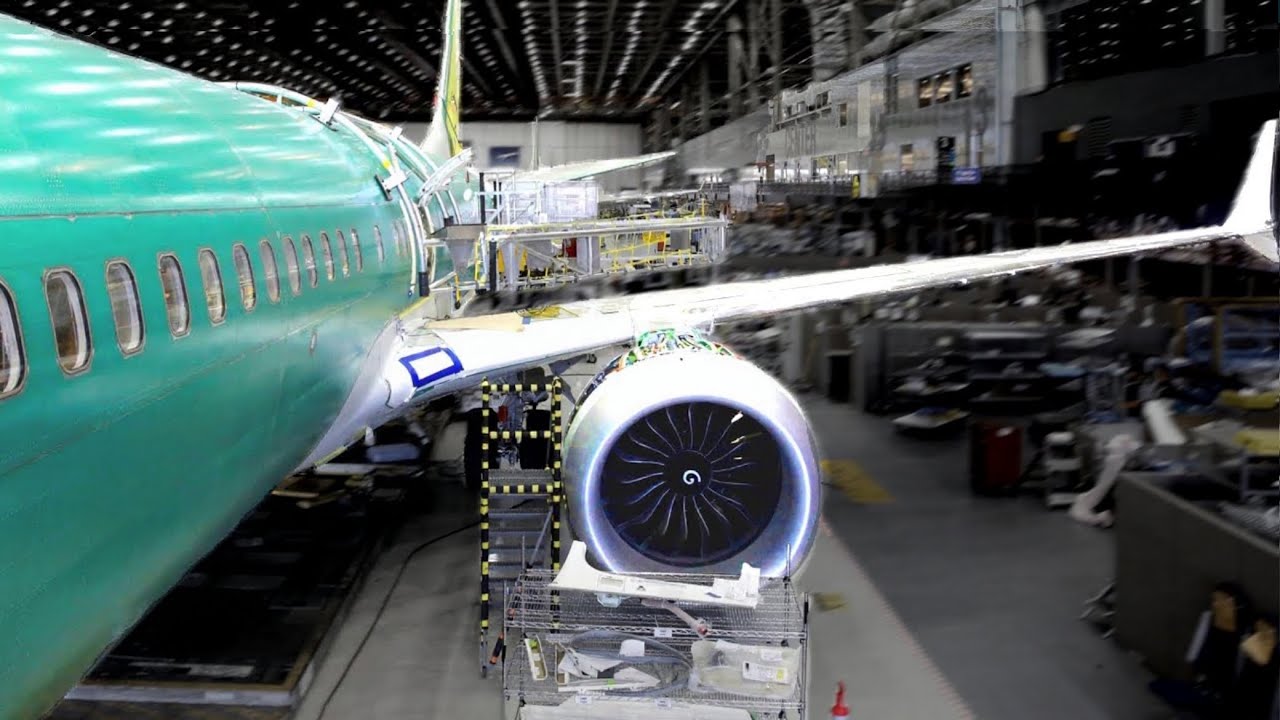 Aircraft Manufacturing process Boeing Plane Factory & Airbus Assembly line: Building Airplanes